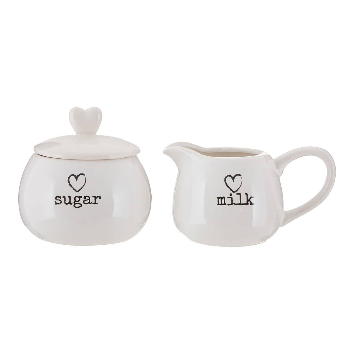 Charm Milk And Sugar Set White
