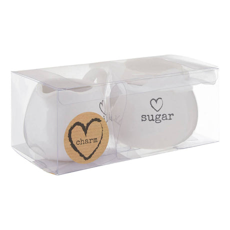 Charm Milk And Sugar Set White