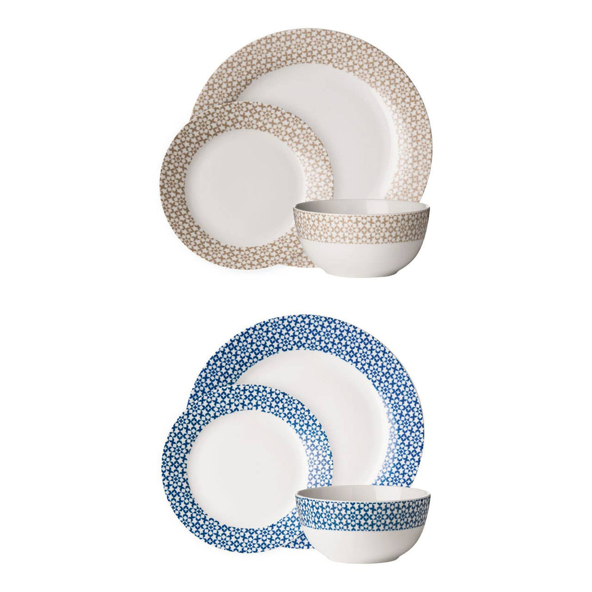 Avie Casablanca Blue Dinner Set