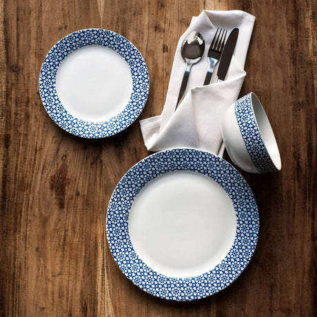 Avie Casablanca Blue Dinner Set