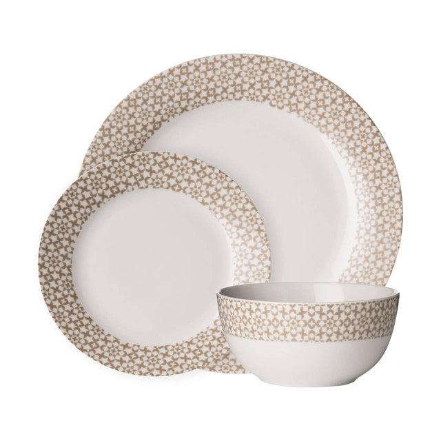 Avie Casablanca Natural Dinner Set