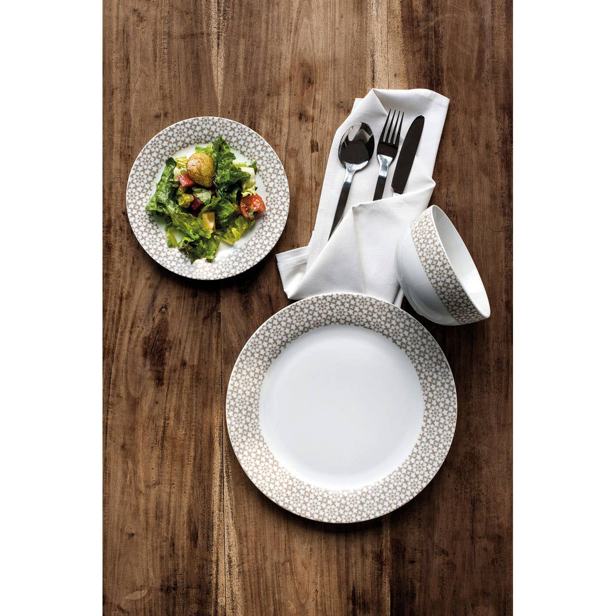 Avie Casablanca Natural Dinner Set