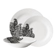 Avie Black 12Pc Prince Dinner Set