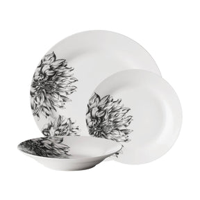 Avie 12Pc Botanic Dinner Set