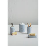 Light Blue And Cream Swift Storage Jar