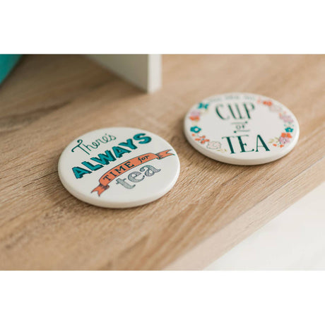 Set Of Four Pretty Things Coasters
