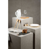 White Glazed Terracotta Calisto Dinner Plate