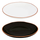 Black Glazed Terracotta Calisto Dinner Plate