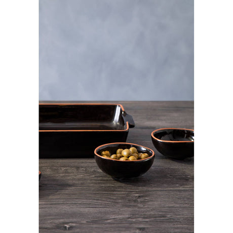 Calisto Square Black Glazed Baking Dish