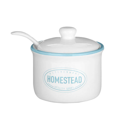 Homestead Sugar Pot With Lid And Spoon