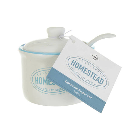 Homestead Sugar Pot With Lid And Spoon