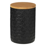 Geome Dolomite and Matt Black Tri Canister