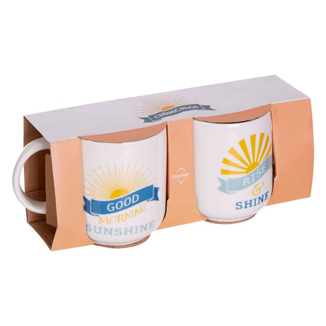 Set Of Two Sunshine Mugs