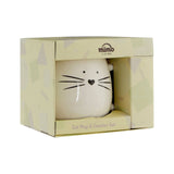 Ivory Cat Mug And Coaster
