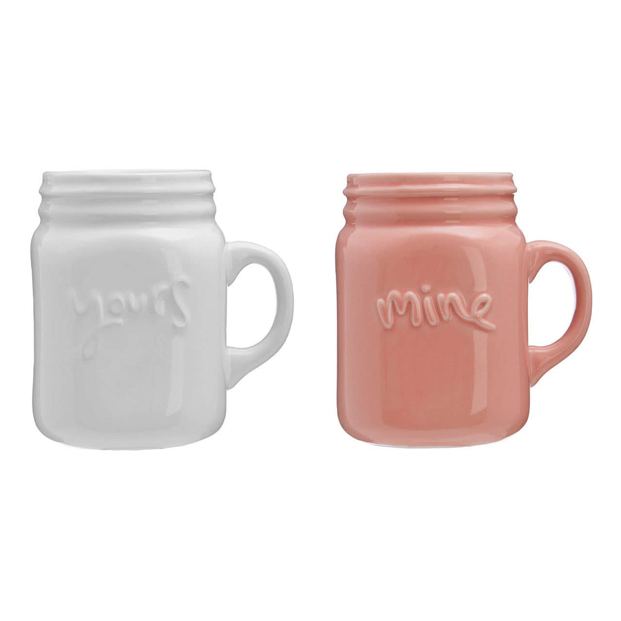 Set Of Two Pretty Things Mine And Yours Mugs