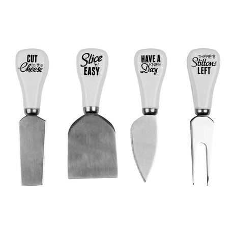 Pun & Games Cheese Knives - Set of 4