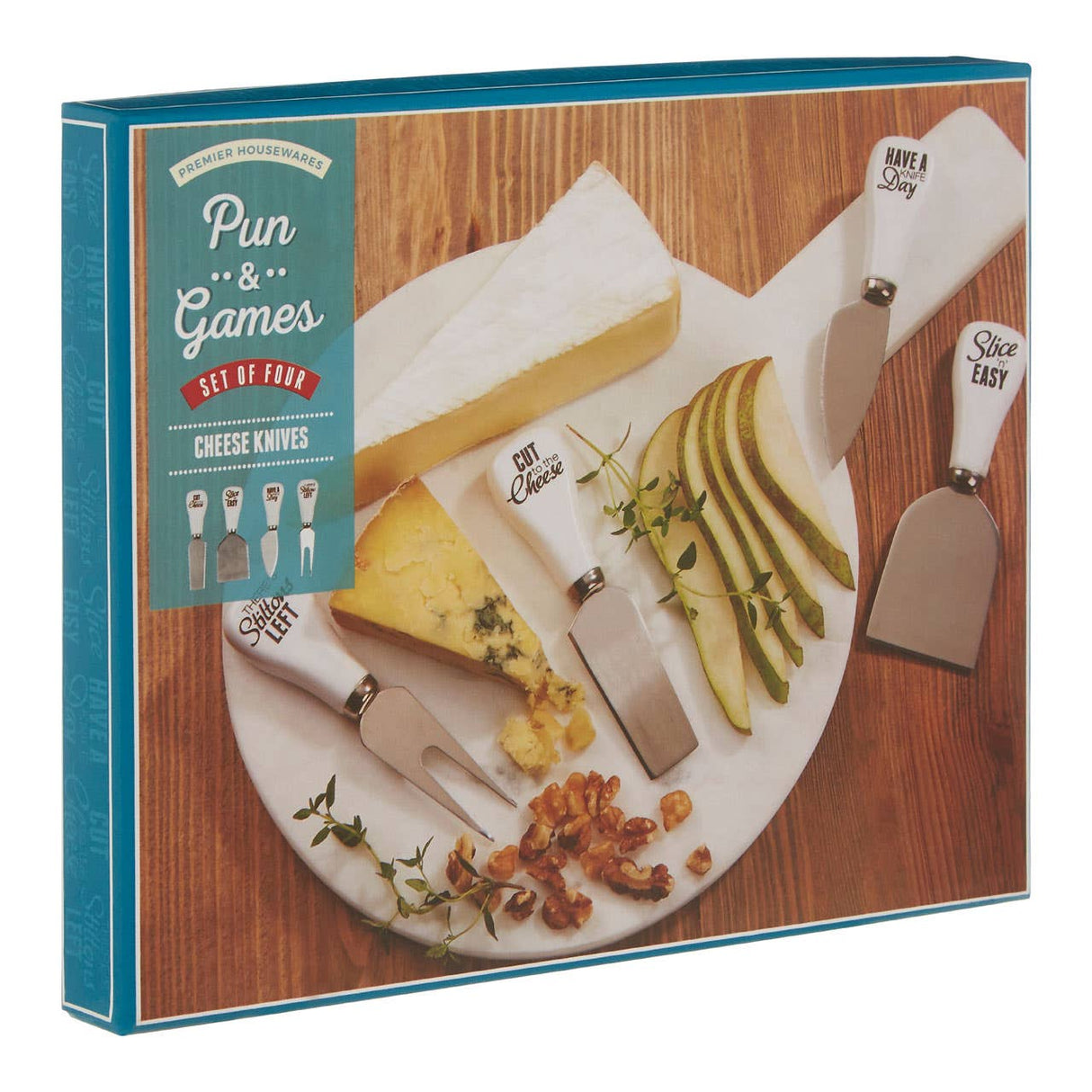 Pun & Games Cheese Knives - Set of 4