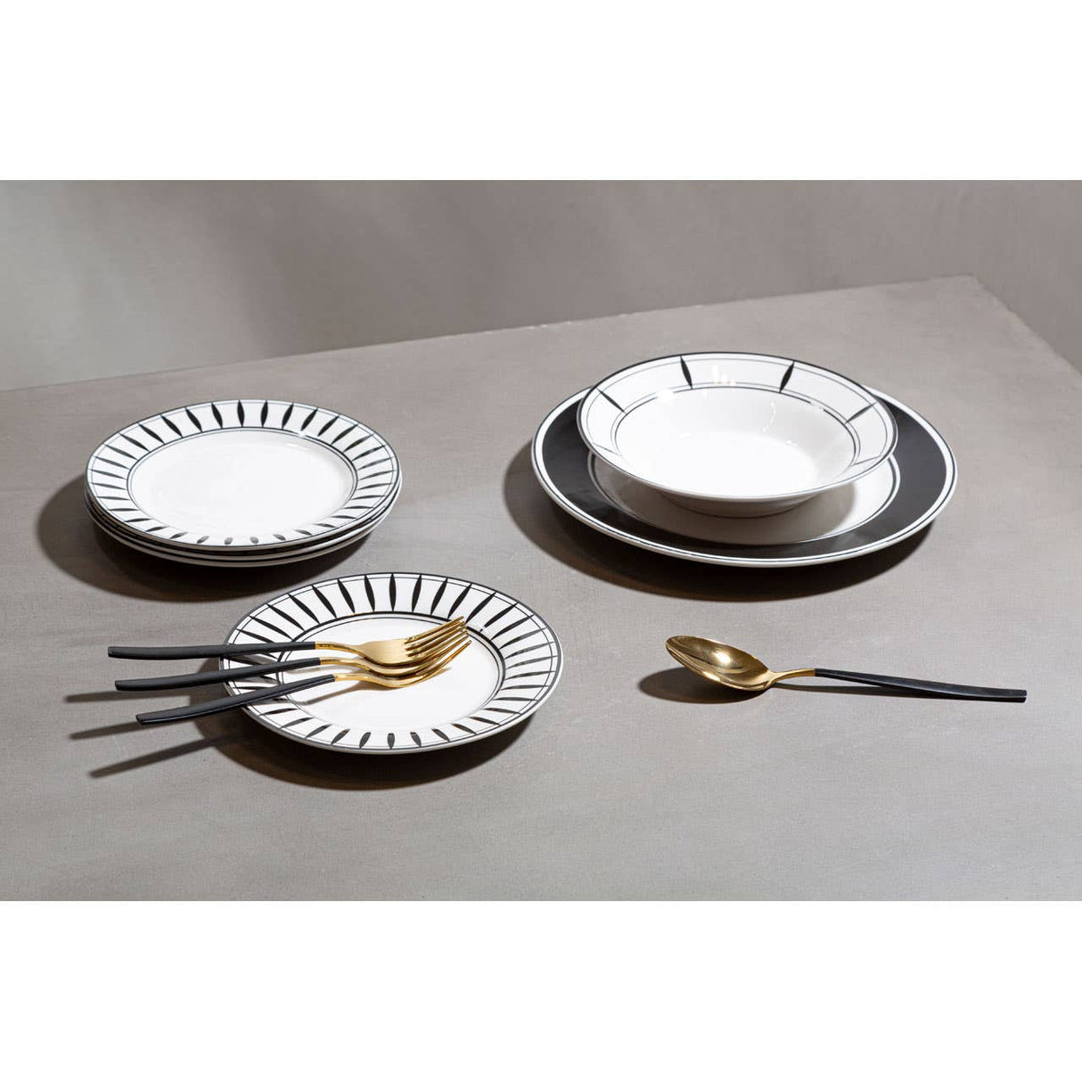Avie 12 Pc Solar Dinner Set