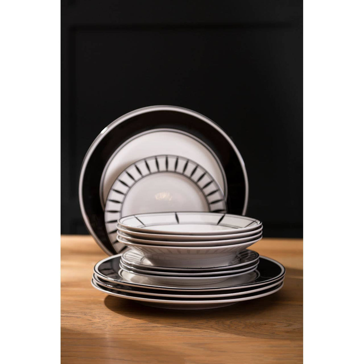 Avie 12 Pc Solar Dinner Set