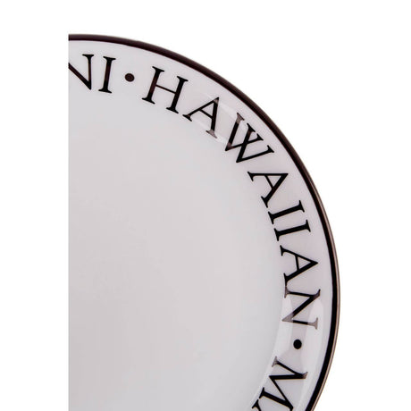 Set Of Four Noir Pizza Plates