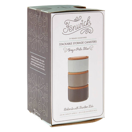 Fenwick Grey Storage Canisters