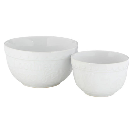 Set Of Two Gigi Round Mixing Bowls