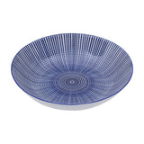 Maya 12 Piece Blue And White Dinner Set