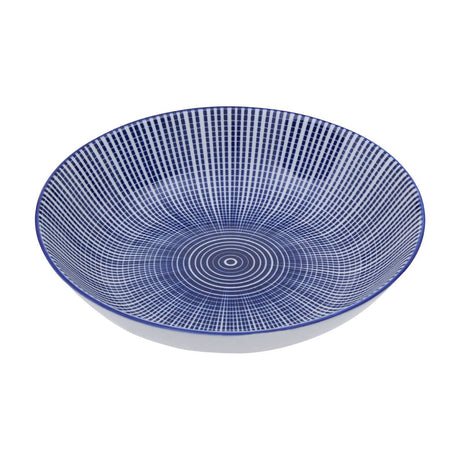 Maya 12 Piece Blue And White Dinner Set