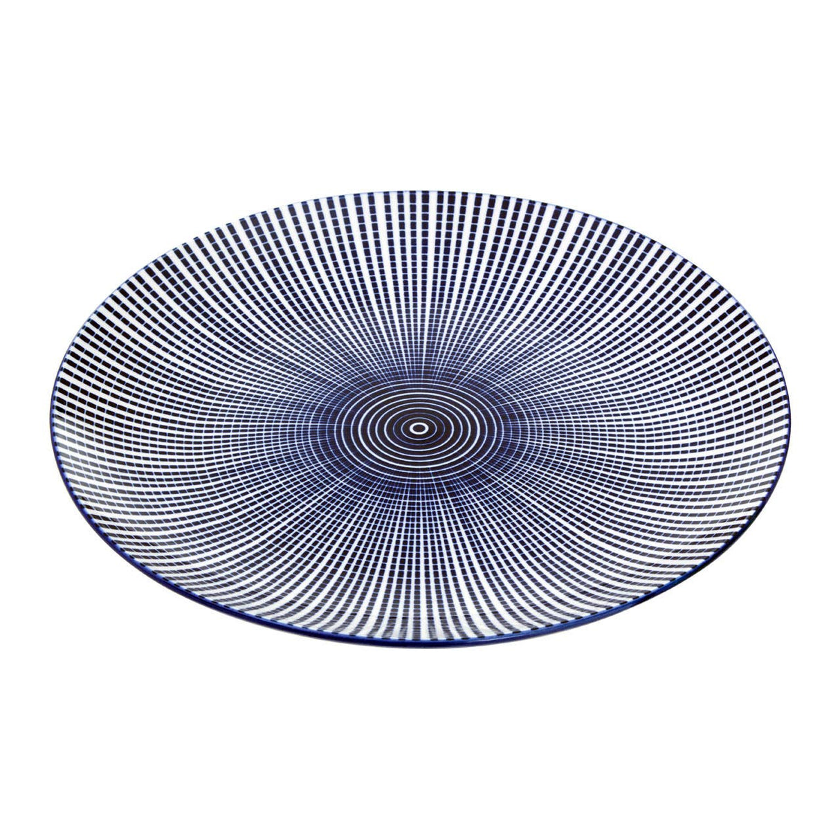 Maya 12 Piece Blue And White Dinner Set