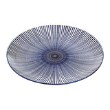 Maya 12 Piece Blue And White Dinner Set