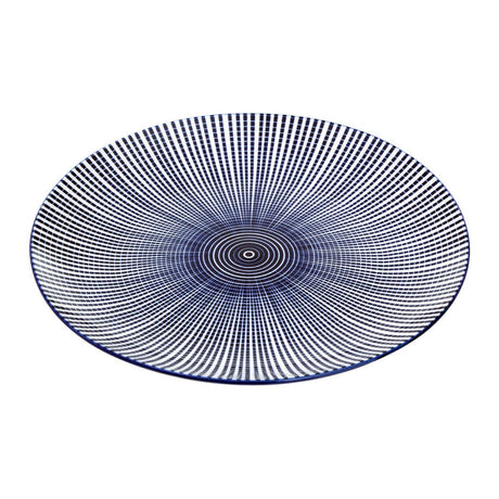 Maya 12 Piece Blue And White Dinner Set