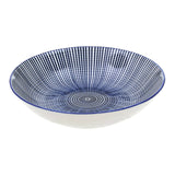 Maya 12 Piece Blue And White Dinner Set