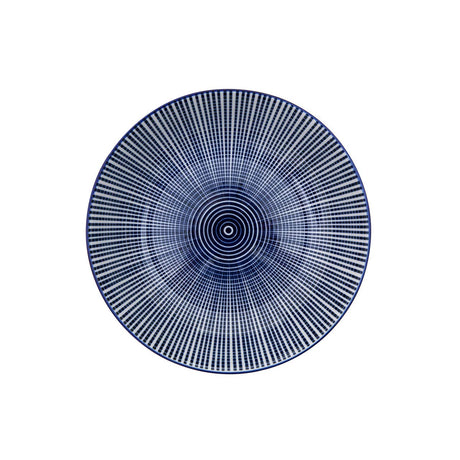 Maya 12 Piece Blue And White Dinner Set