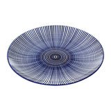 Maya 12 Piece Blue And White Dinner Set