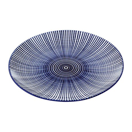Maya 12 Piece Blue And White Dinner Set