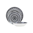 Maya 12 Piece Black And White Dinner Set