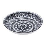 Maya 12 Piece Black And White Dinner Set