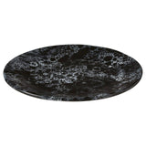 Hygge Black Faux Marble Dinner Plate