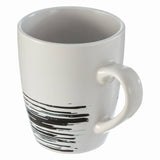 Middag Set Of 4 White And Bark Effect Mugs
