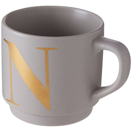 Signet Grey N Letter Mug
