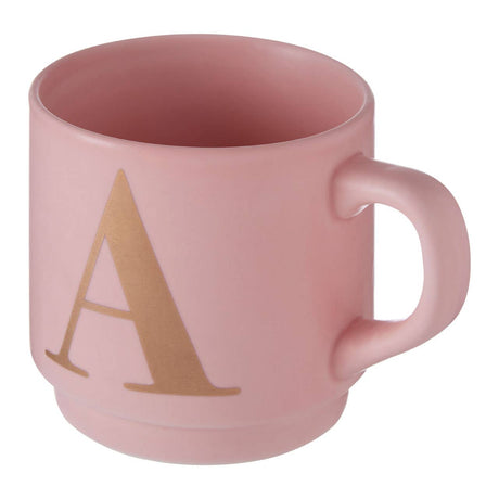 Signet Pink A Letter Mug