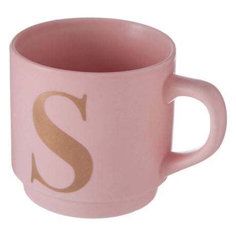Signet Pink S Letter Mug