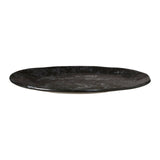 Hygge Black Faux Marble Pizza Plate
