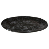 Hygge Black Faux Marble Pizza Plate