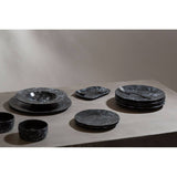 Hygge Black Faux Marble Pizza Plate