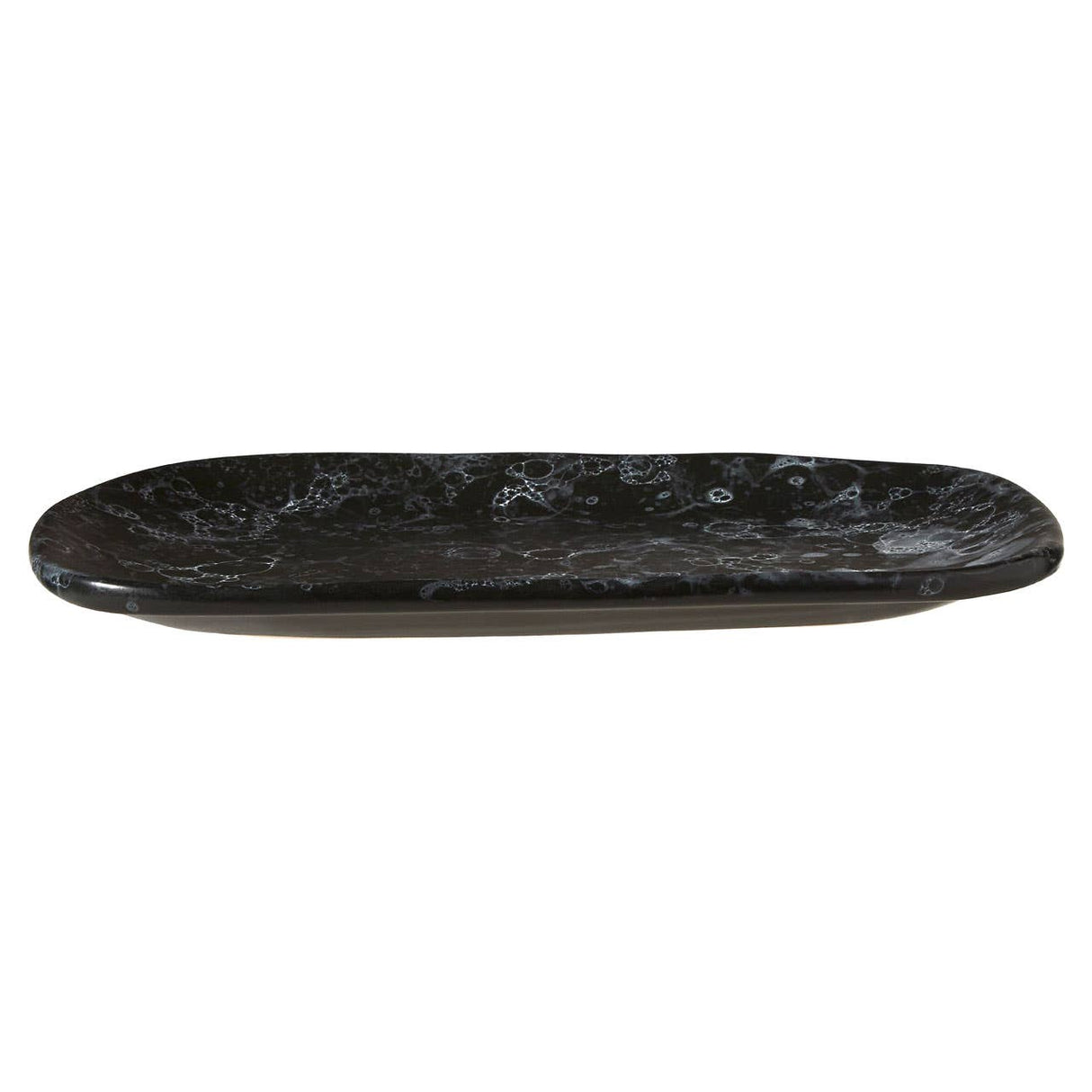 Hygge Small Black Faux Marble Plate
