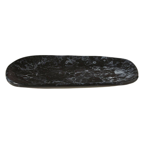 Hygge Small Black Faux Marble Plate