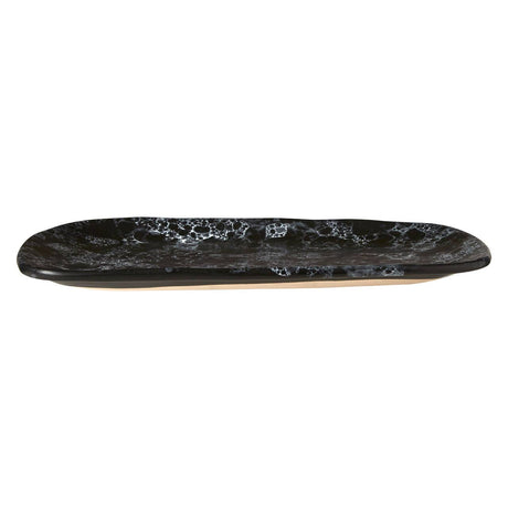 Hygge Large Black Faux Marble Plate