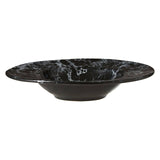 Hygge Black Faux Marble Pasta Bowl