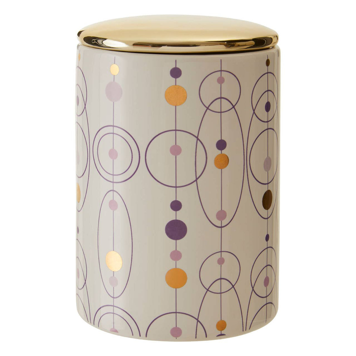 Fenwick Canister with Gold Finish Lid